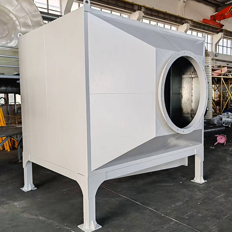 Aktivkohle-Adsorptionsbox aus Kohlenstoffstahl mit Beladung von oben und von der Seite von unten